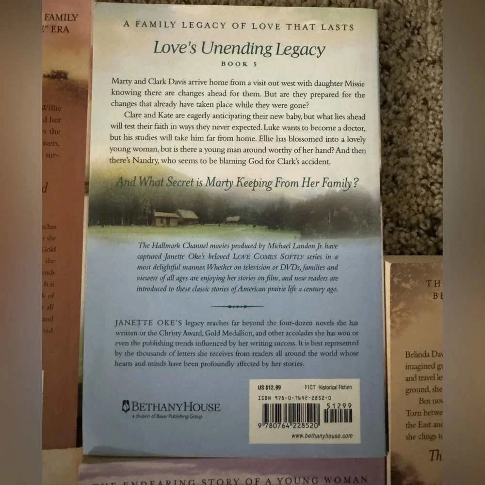 Love Comes Softly books 3,5,6,7,8 by Janette Oke paperback books